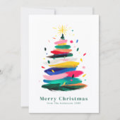 Colorful Modern Merry Christmas シーズンカード (正面)