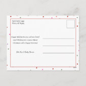 Colorful Modern Merry Christmas Script 3-Photo シーズンポストカード (裏面)