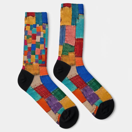 Colorful Modern Patchwork ソックス (右)