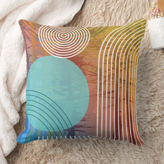 Colorful Modern Pillow クッション (ブランケット)