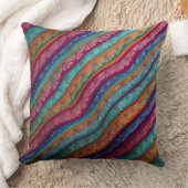 Colorful modern stylish chic geometric  クッション (ブランケット)