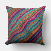 Colorful modern stylish chic geometric  クッション (正面)