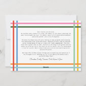 Colorful Modern Wavy Frame Photo Christmas シーズンカード (裏面)