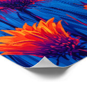 Colorful Monarch Butterfly Expressionist Wall Art ポスター (角)