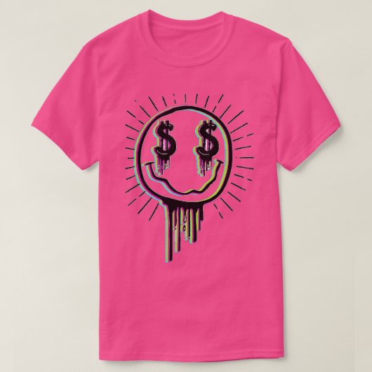COLORFUL MONEY MELTING HAPPY FACE  Tシャツ (デザイン正面)