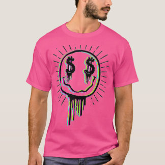 COLORFUL MONEY MELTING HAPPY FACE  Tシャツ