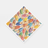 Colorful Moroccan Babouche Slippers スタンダードランチョンナプキン (角)