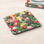Colorful Mosaic Pattern コースター (左側)