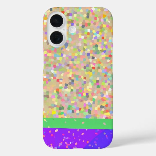 Colorful Mosaic Two-Tone Case-Mate iPhoneケース (裏面)