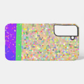 Colorful Mosaic Two-Tone Samsung Galaxyケース (裏面横)