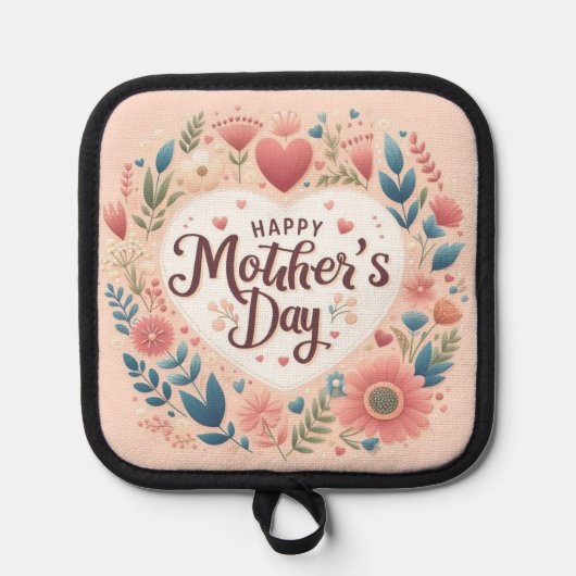 Colorful Mother's Day Pot Holder 鍋敷き (正面)