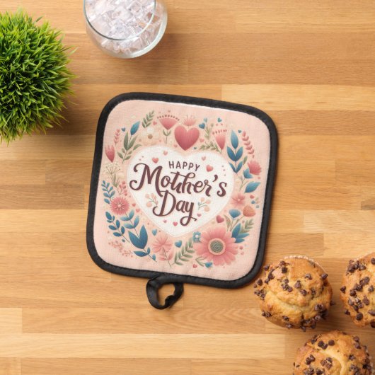 Colorful Mother's Day Pot Holder 鍋敷き (トップダウン)
