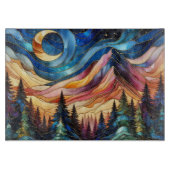 Colorful Mountain Glass Cutting Board カッティングボード (正面)