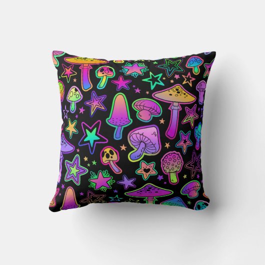 Colorful Mushrooms クッション (裏面)