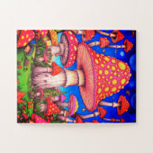 Colorful Mushrooms 30 Large Pieces on a  ジグソーパズル (横)