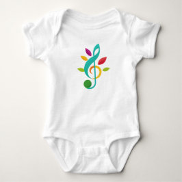 Colorful Music Note Baby Bodysuit – Nature Inspire ベビーボディスーツ