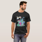 Colorful Mycology Mushrooms caterpillar Mushroom c Tシャツ (正面フル)