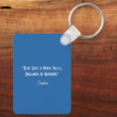 Colorful Mykonos Custom Greece Vacation Souvenir キーホルダー (裏面)