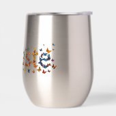 Colorful Namaste Butterflies - Graphic Yoga Art (左面)