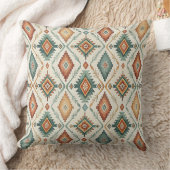 Colorful Native American Navajo クッション (ブランケット)