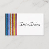 Colorful Native American Stripes Custom QR Code 名刺 (正面)