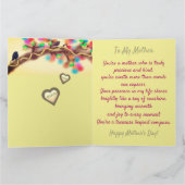 Colorful Nature Heart Mother's Day カード (内部)