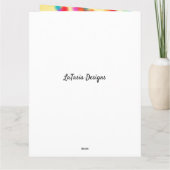 Colorful Nature Heart Mother's Day  カード (裏面)