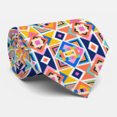 Colorful necktie with a vibrant geometric pattern ネクタイ (ロール)
