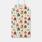 Colorful Neighborhood Houses Realtor ギフトタグ (正面)