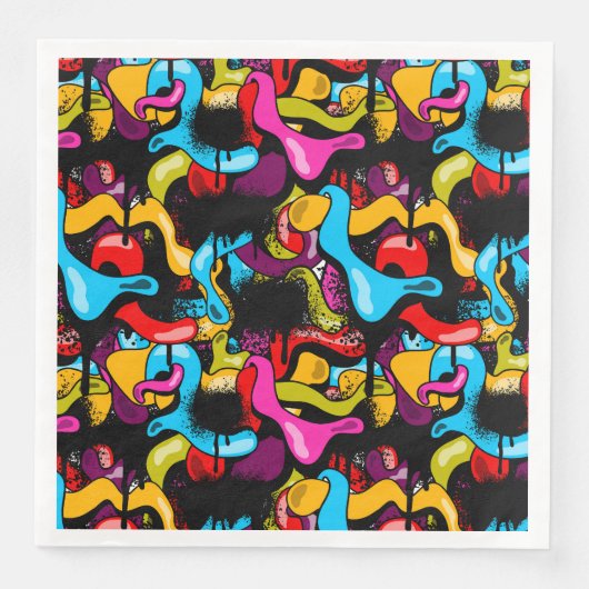 Colorful Neon Graffiti Hip Hop Street Art (正面)