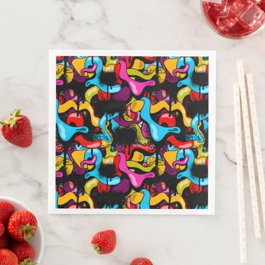 Colorful Neon Graffiti Hip Hop Street Art (インサイチュ)