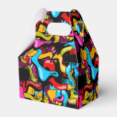 Colorful Neon Graffiti Hip Hop Street Art フェイバーボックス (裏面サイド)