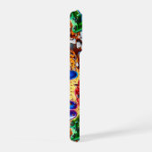 Colorful Neon Joysticks Pattern iPhoneケース (右側面)