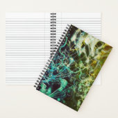 Colorful Noise Photo Abstract Electric Light Green ノートブック (内側)