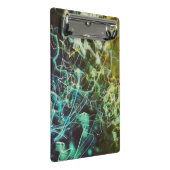 Colorful Noise Photo Abstract Electric Light Green ミニクリップボード (アングル)