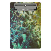 Colorful Noise Photo Abstract Electric Light Green ミニクリップボード (正面)