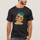 Colorful Non Binary Genderqueer LGBTQIA+ Pride Tシャツ (正面)