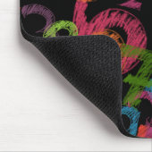 Colorful Numbers Math Graffiti マウスパッド (コーナー)