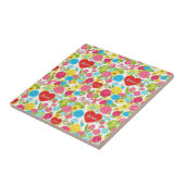 Colorful Nurse Floral Pattern (2) タイル (側面)