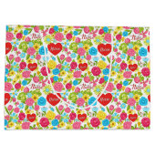 Colorful Nurse Floral Pattern (2) ラージペーパーバッグ (裏面)
