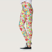 Colorful Nurse Floral Pattern (2) レギンス (左)
