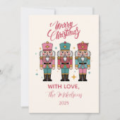 Colorful Nutcracker Christmas シーズンカード (正面)