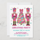 Colorful Nutcracker  Christmas Tree Party 招待状 (正面)