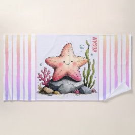 Colorful Ocean-Themed Beach Towel for Children ビーチタオル