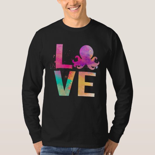 Colorful Octopus Mom Octopus Tシャツ (正面)