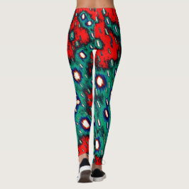 Colorful Organic Pattern Leggings レギンス