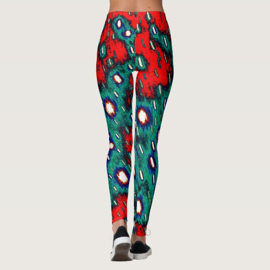 Colorful Organic Pattern Leggings レギンス (裏面)