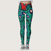 Colorful Organic Pattern Leggings レギンス (正面)