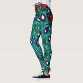 Colorful Organic Pattern Leggings レギンス (左)