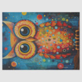 Colorful Owl Decoupage 薄葉紙 (正面)